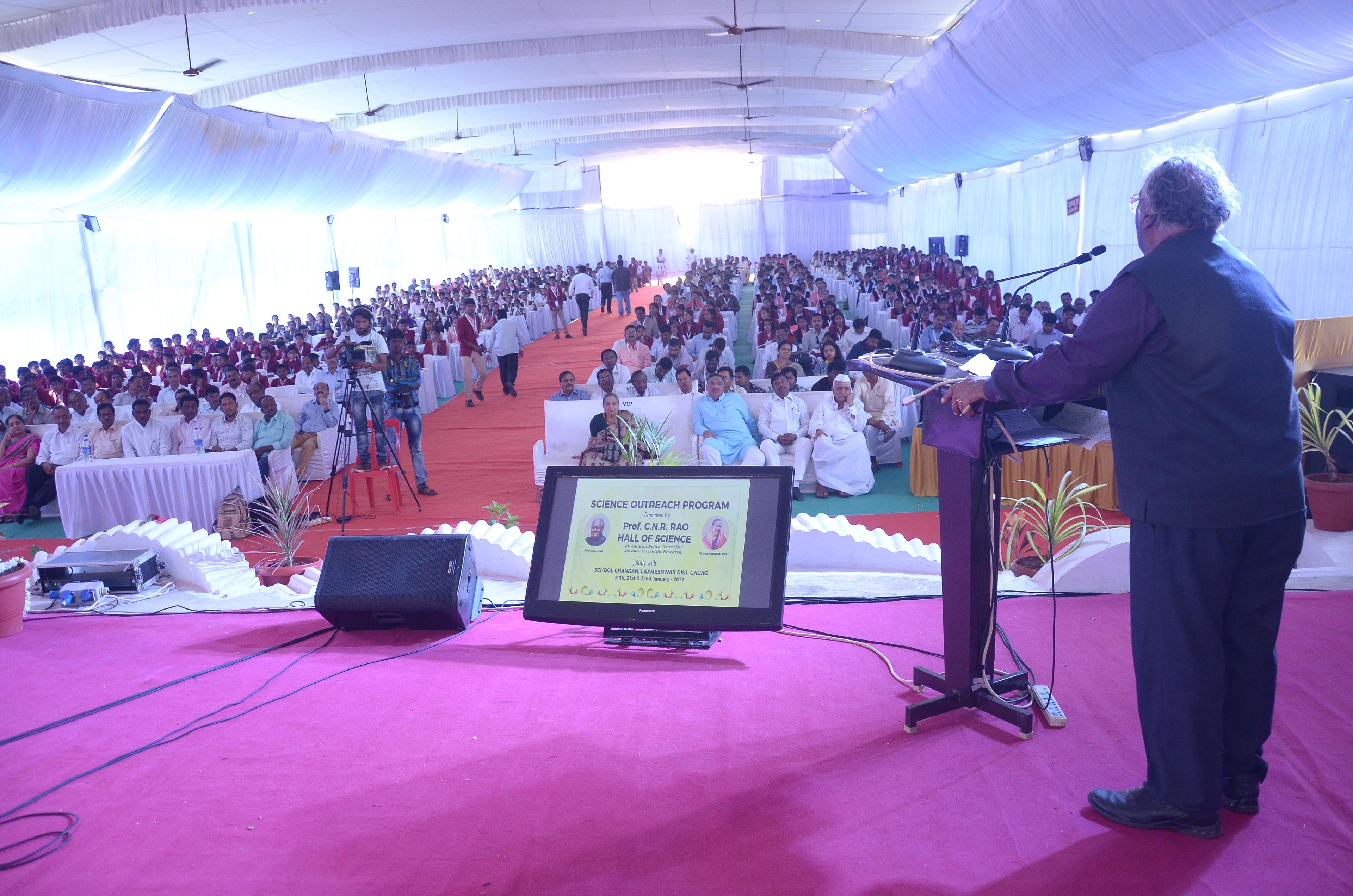 Prof C.N.R. Rao and school events